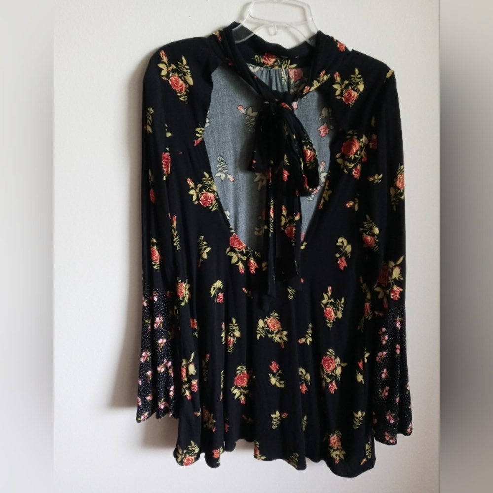 Free People tunic floral tie back Small - Picture 7 of 7
